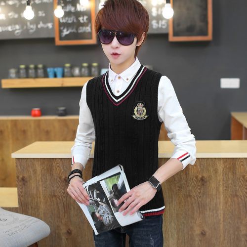 Débardeur homme Woolen gilet en coton pour automne - Ref 1582958