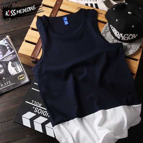 Débardeur homme maillot de corps KISS-ME-PEOPLE en coton pour été - Ref 1582975