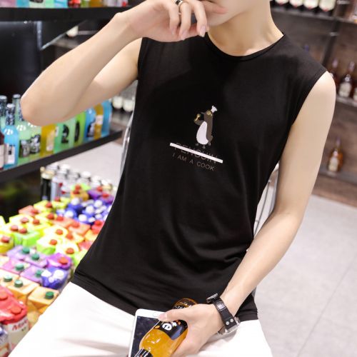 Débardeur homme maillot de corps Coton, fibre élastique polyuréthane spandex pour été - Ref 1583015