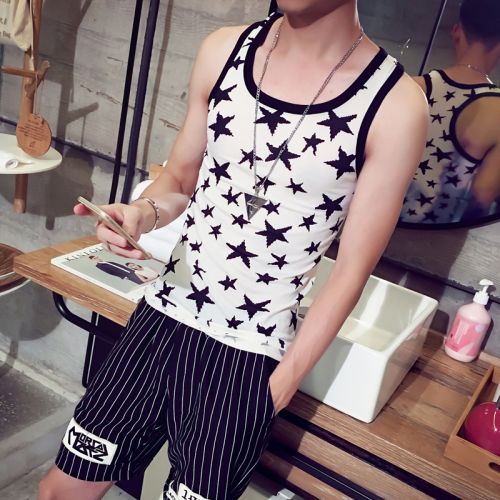 Débardeur homme maillot de corps ARBAOJI polyester fibre élastique polyuréthane spandex pour été - Ref 1583051