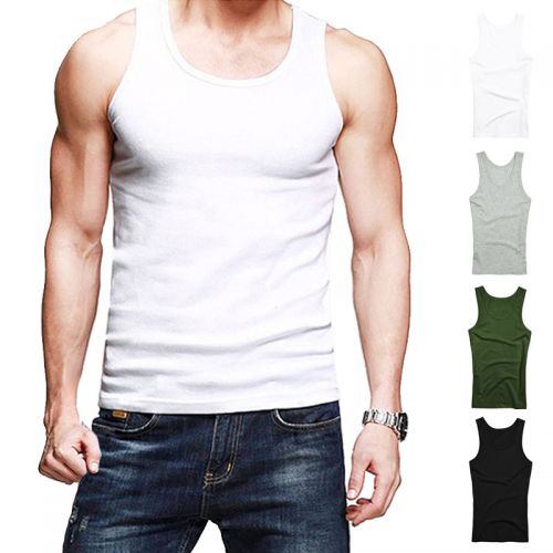 Débardeur homme maillot de corps en coton pour été - Ref 1583108