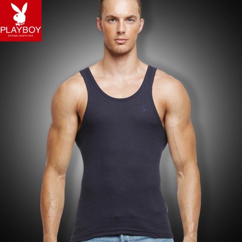 Débardeur homme maillot de corps PLAYBOY en coton pour automne - Ref 1583186