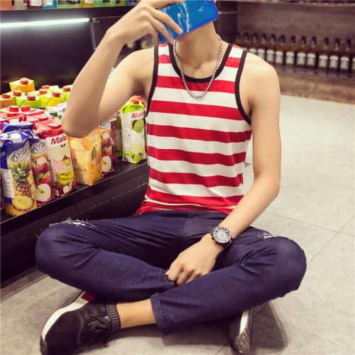 Débardeur homme maillot de corps en coton pour été - Ref 1583257