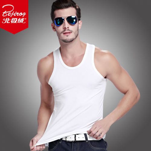 Débardeur homme maillot de corps BEJIROG en coton ammoniac pour été - Ref 1583287