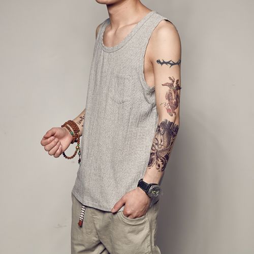 Débardeur homme maillot de corps en Fluid Systems pour été - Ref 1583347