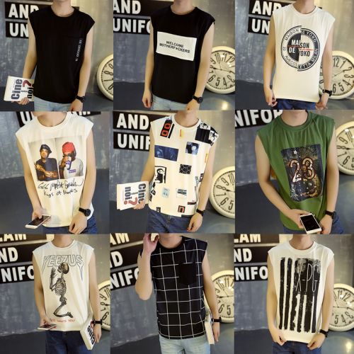 Débardeur homme maillot de corps en coton pour été - Ref 1583368