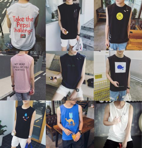 Débardeur homme maillot de corps en coton pour été - Ref 1583379