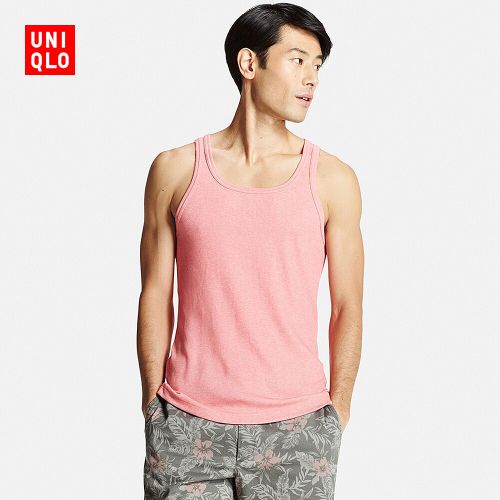 Débardeur homme maillot de corps UNIQLO polyester, coton - Ref 1583397