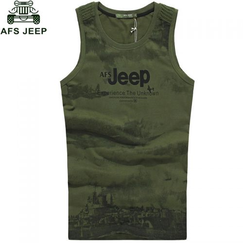 Débardeur homme maillot de corps AFS JEEP en coton pour été - Ref 1583417