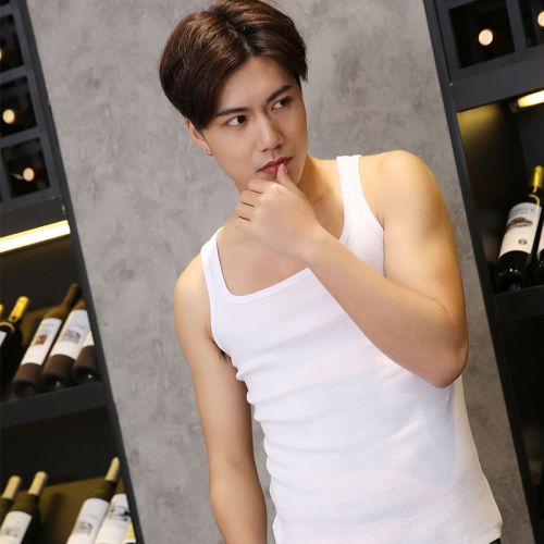 Débardeur homme maillot de corps en coton pour été - Ref 1583427