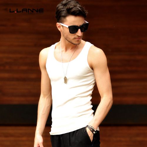 Débardeur homme maillot de corps LLANNE en coton pour été - Ref 1583436