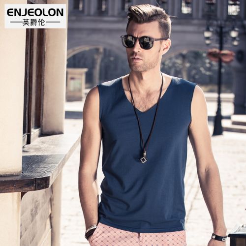 Débardeur homme Woolen gilet ENJEOLON en coton pour été - Ref 1583536