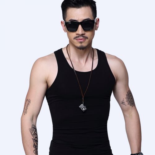 Débardeur homme maillot de corps en coton pour été - Ref 1583586