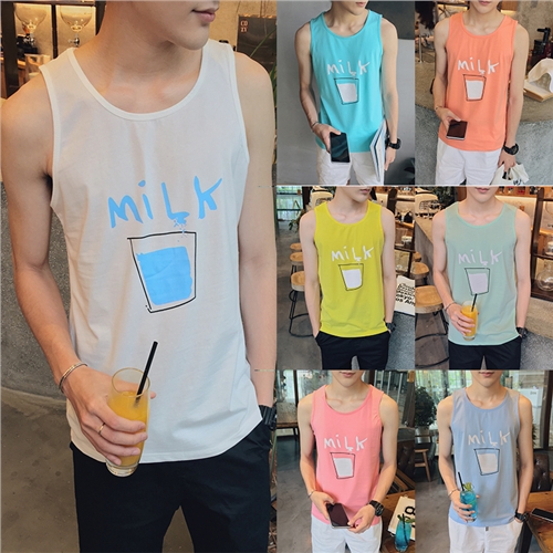 Débardeur homme maillot de corps en CVC pour été - Ref 1583599