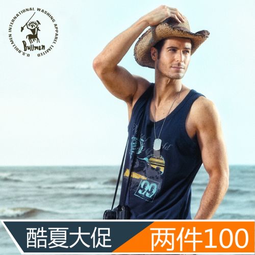 Débardeur homme maillot de corps BULLMEN en coton pour été - Ref 1583605