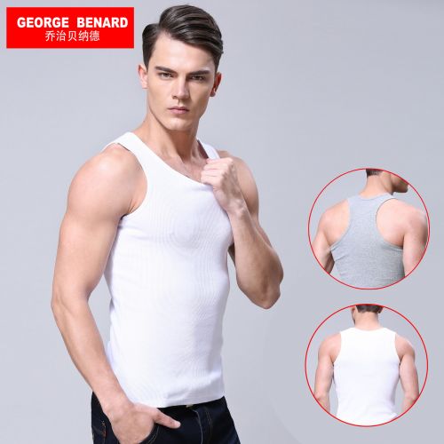 Débardeur homme maillot de corps GEORGE BENARD en coton pour été - Ref 1583618