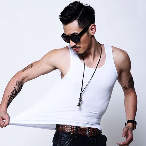 Débardeur homme maillot de corps GBOX en coton pour été - Ref 1583637