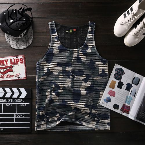 Débardeur homme maillot de corps en polyester pour été - Ref 1583640