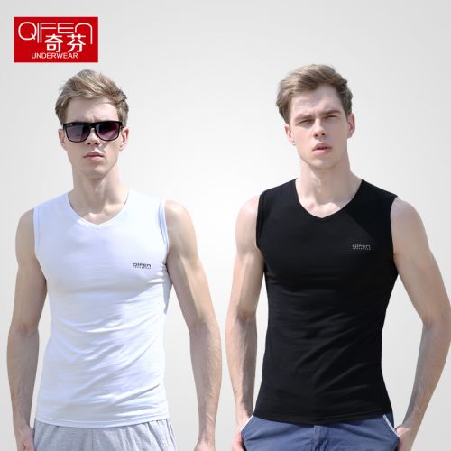 Débardeur homme maillot de corps Coton fibre élastique polyuréthane spandex pour été - Ref 1583675