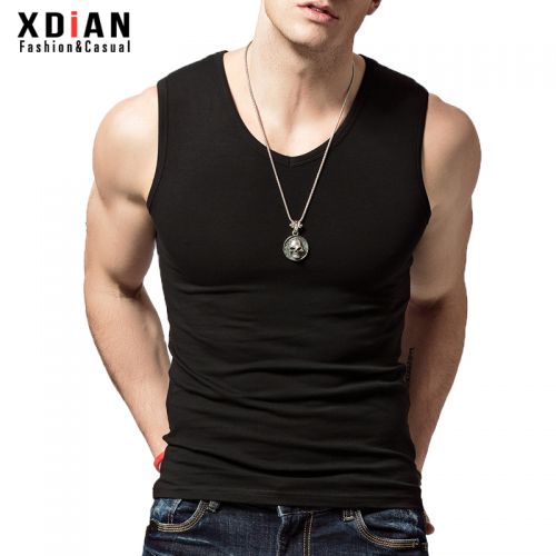 Débardeur homme maillot de corps XDIAN Coton fibre élastique polyuréthane spandex pour été - Ref 1583677