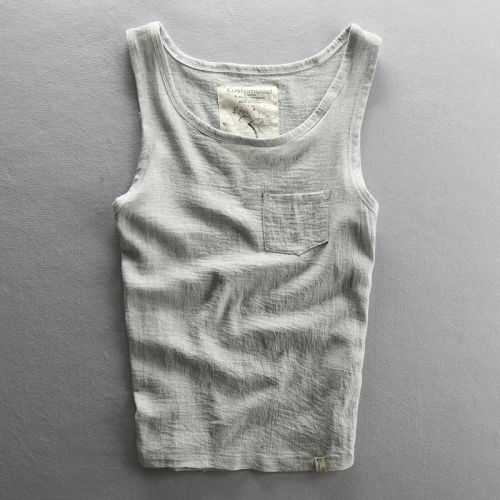 Débardeur homme maillot de corps en Fluid Systems pour été - Ref 1583689