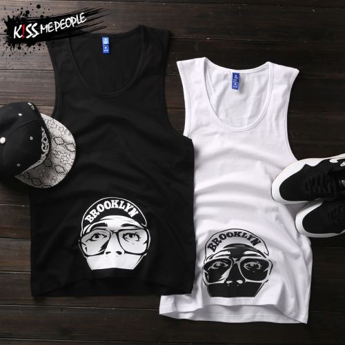 Débardeur homme maillot de corps KISS-ME-PEOPLE en coton pour été - Ref 1583705