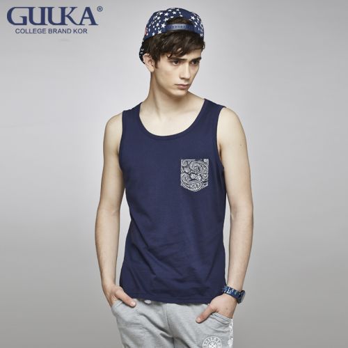 Débardeur homme maillot de corps GUUKA en coton pour été - Ref 1583707