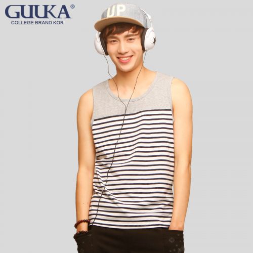 Débardeur homme maillot de corps GUUKA en coton pour été - Ref 1583712