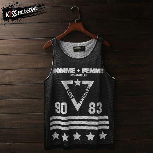 Débardeur homme maillot de corps KISS-ME-PEOPLE en polyester pour été - Ref 1583722