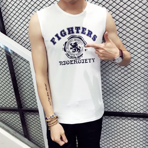 Débardeur homme maillot de corps Coton fibre élastique polyuréthane spandex pour été - Ref 1583725