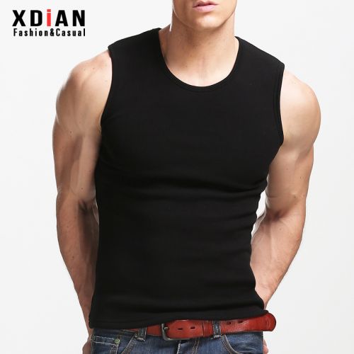 Débardeur homme maillot de corps XDIAN Coton fibre élastique polyuréthane spandex pour automne - Ref 1583746