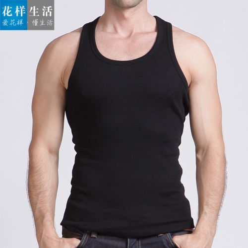 Débardeur homme maillot de corps I COLORFUL LIFE en coton pour été - Ref 1583798