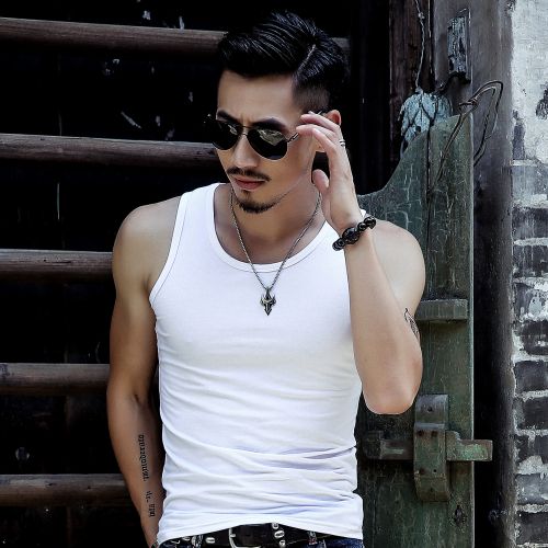 Débardeur homme maillot de corps en coton pour été - Ref 1583818