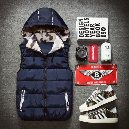 Débardeur homme Cotton vest en polyester pour automne - Ref 1583823