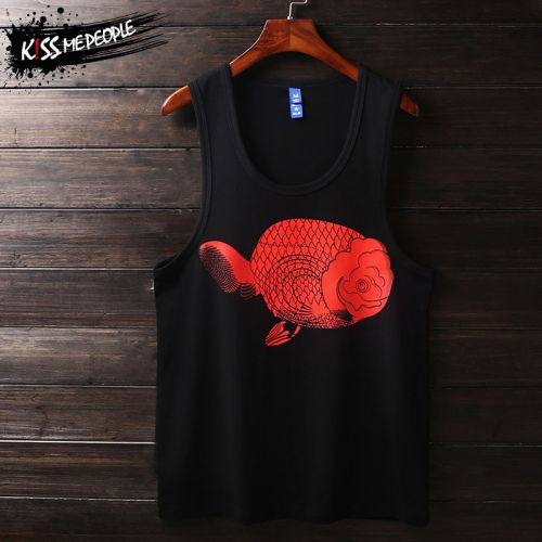 Débardeur homme maillot de corps KISS-ME-PEOPLE en coton pour été - Ref 1583862