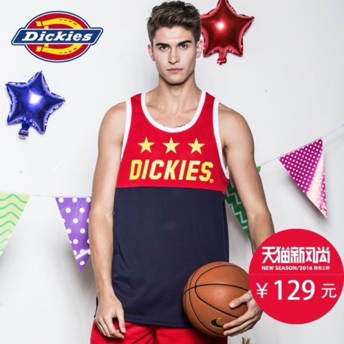 Débardeur homme maillot de corps DICKIES en polyester pour été - Ref 1583887