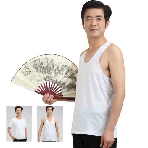 Débardeur homme maillot de corps en coton pour été - Ref 1583926