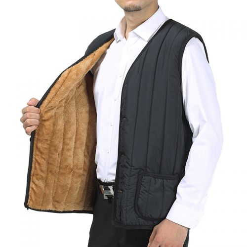 Débardeur homme Cotton vest en polyester pour hiver - Ref 1583968