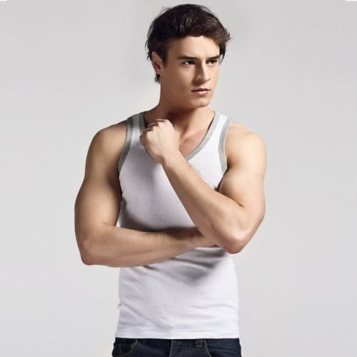 Débardeur homme maillot de corps en coton pour été - Ref 1583978