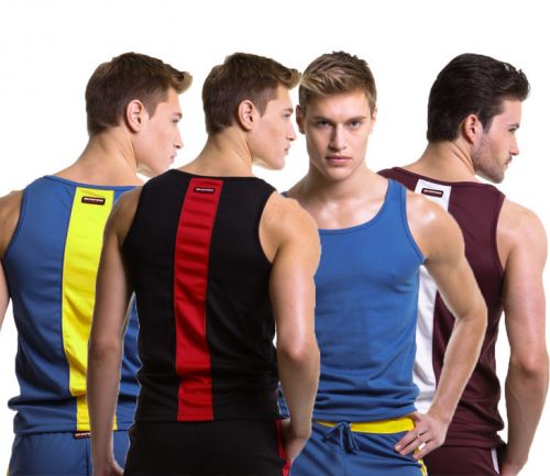 Débardeur homme maillot de corps WANGJIANG en polyester pour été - Ref 1583987