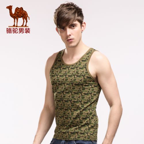 Débardeur homme maillot de corps CAMEL en coton - Ref 1583999