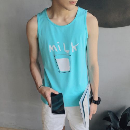 Débardeur homme maillot de corps en coton ammoniac pour été - Ref 1584019