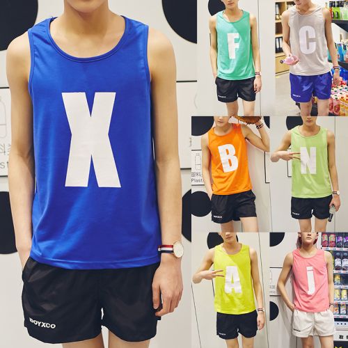 Débardeur homme maillot de corps en coton ammoniac pour été - Ref 1584042