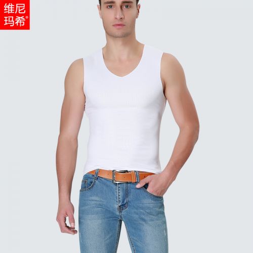 Débardeur homme maillot de corps VENI MASEE fibres viscose rayonne polyuréthane élastique fibre spandex pour été - Ref 1584084