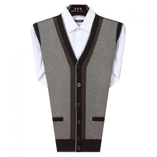 Débardeur homme Woolen gilet en laine pour hiver - Ref 1584154