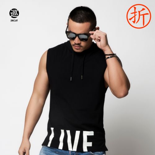 Débardeur homme maillot de corps ZIRCUIT en coton pour printemps - Ref 1584186