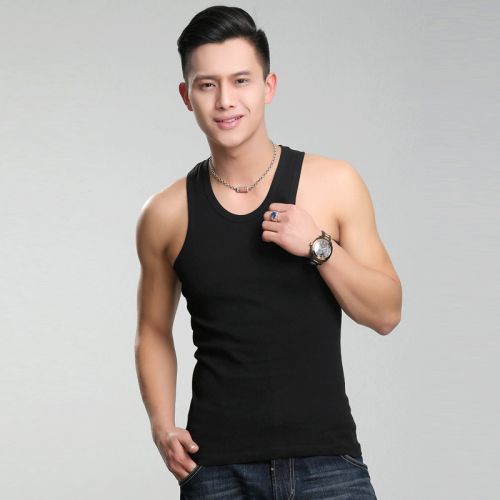 Débardeur homme maillot de corps MR.SILANG en coton pour été - Ref 1584198