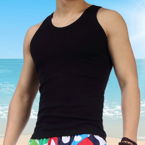 Débardeur homme maillot de corps en coton pour été - Ref 1584231