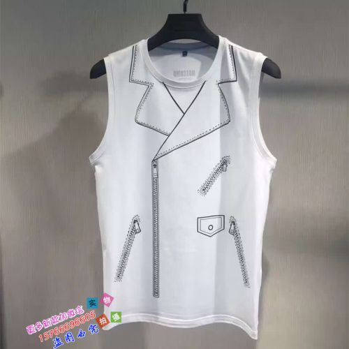 Débardeur homme Woolen gilet ALLAHN en coton pour été - Ref 1584359