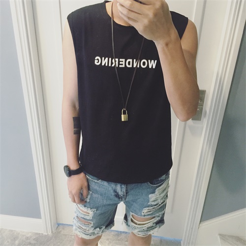 Débardeur homme maillot de corps coton, polyéthylène téréphtalate PET pour été - Ref 1584457